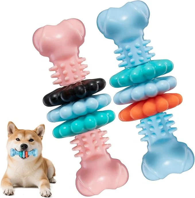Eco-Friendly Puppy Chew Toy 2 Pack Puppy Teething Toys Indestructible Chew Toys Verified