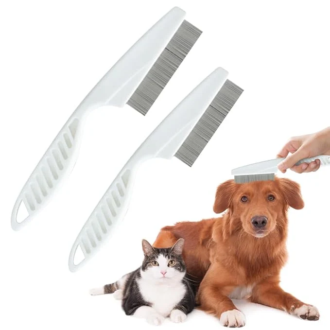 Exceptional 2 Pack Multifunctional Pet Comb Upgrade Pet Grooming Brush Tear Stain Premium