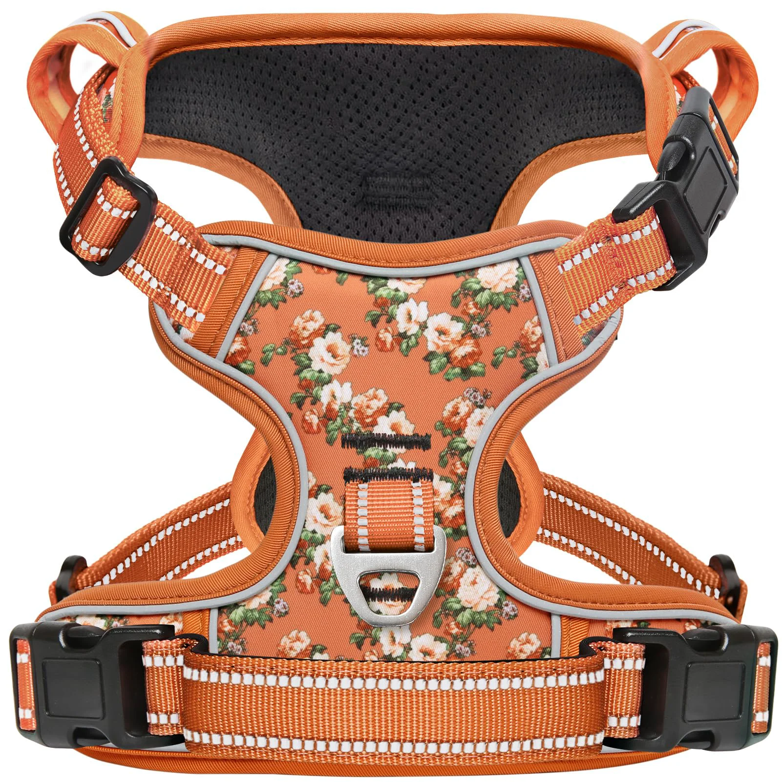 Next-Generation Timos No-Pull Harness for Large Dogs XL — Reflective Strips Dual Rings Soft Handle Superior