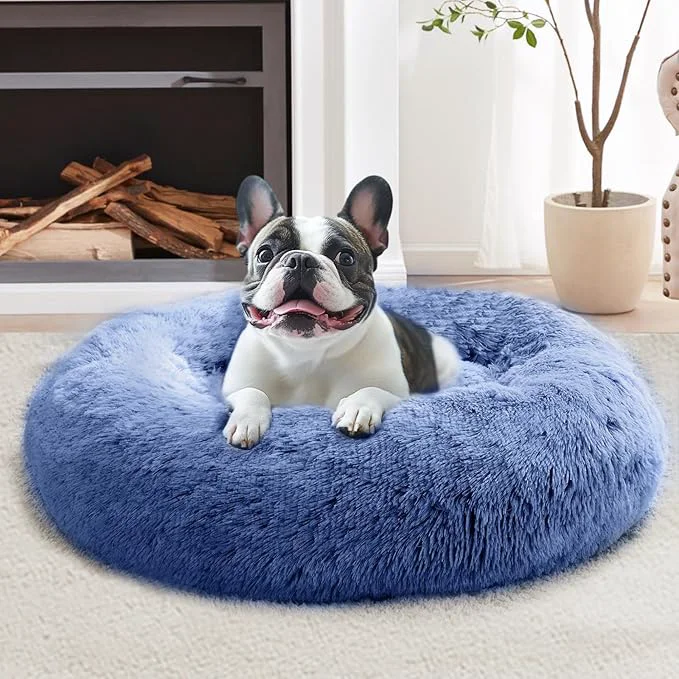 Classic JOLLYVOGUE Calming Dog Bed for Small Dogs Soft