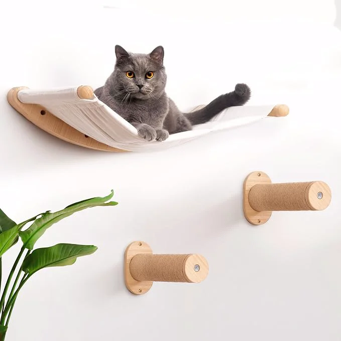 Durable 7 Ruby Road Cat Wall Shelves Hammock Set First-Class