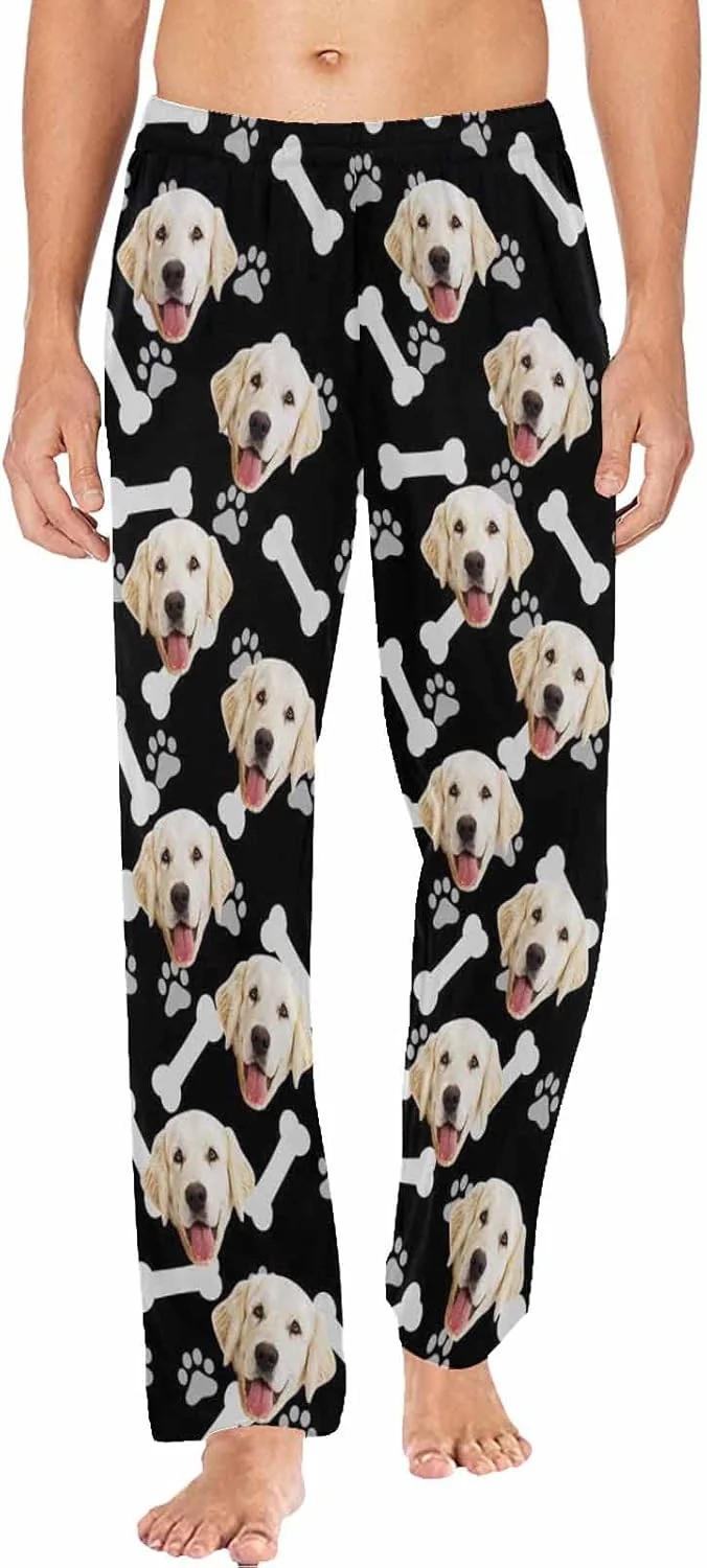 Next-Generation MyPupSocks Customized Face Pajamas Pants Photo Pajama Bottoms for Men S-XXL High-End