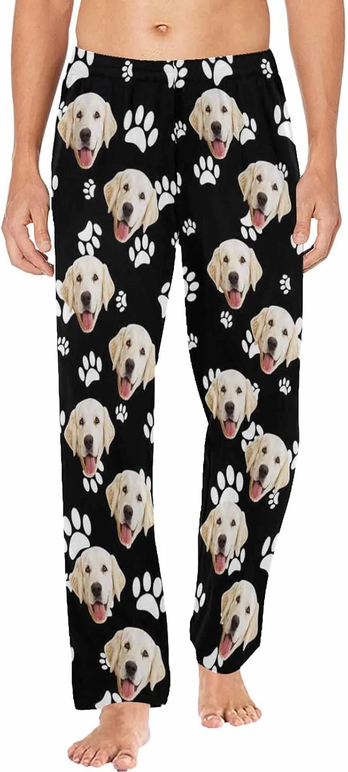 Selected MyPupSocks Customized Face Pajamas Pants Photo Pajama Bottoms for Men S-XXL Luxury