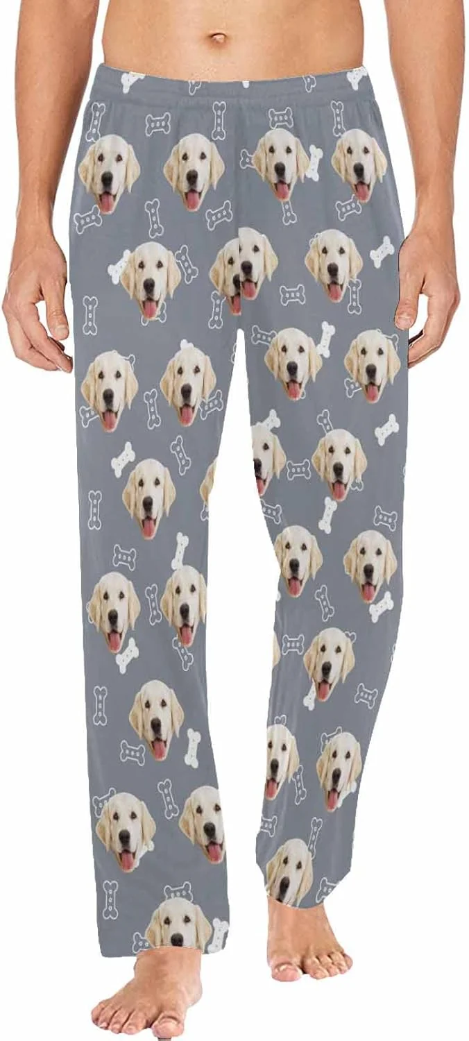 Trusted MyPupSocks Customized Face Pajamas Pants Photo Pajama Bottoms for Men S-XXL Durable