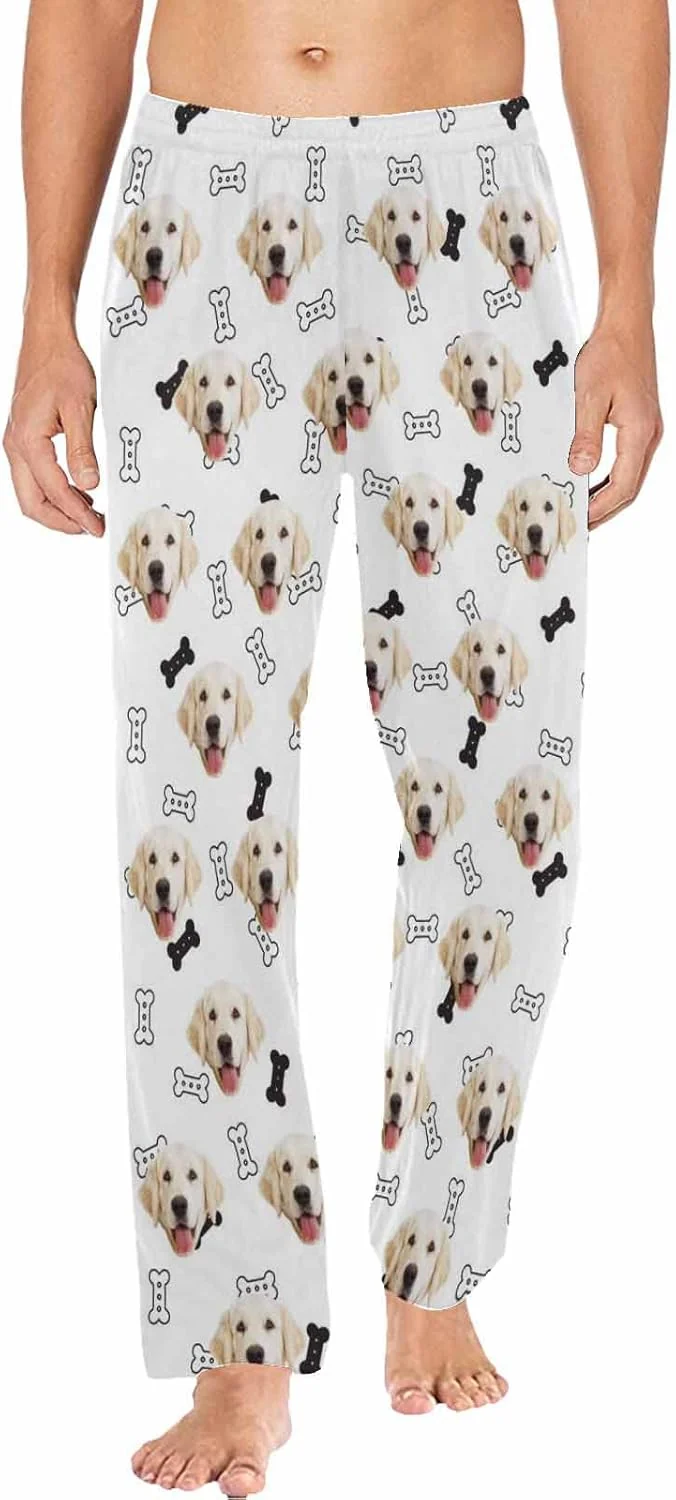 Convenient MyPupSocks Customized Face Pajamas Pants Photo Pajama Bottoms for Men S-XXL First-Class