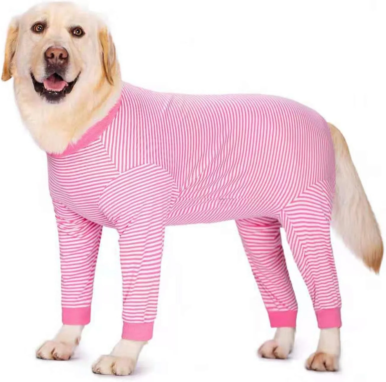 Exceptional Yeapeeto Dog Onesie Surgery Recovery Suit for Large Medium Bodysuit Dogs Pajamas PJS Full Body for Shedding Prevent Licking Wound Protection Cone 7X-Large Pack of 1 Pink Natural