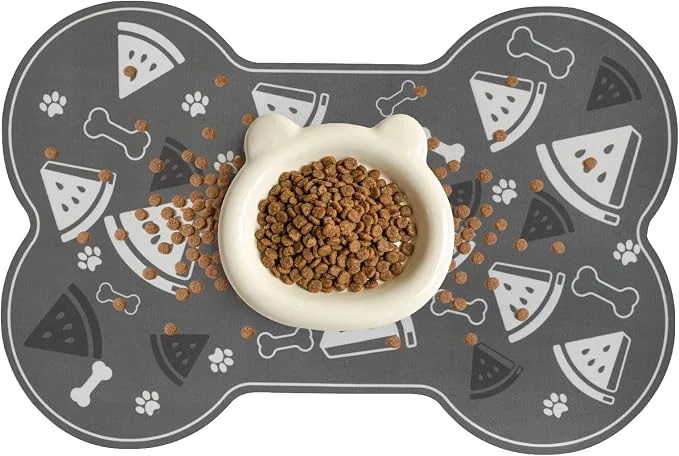 Stylish Dog Food Mat 0.15 Thickened Super Absorbent Pet Feeding Mat Official