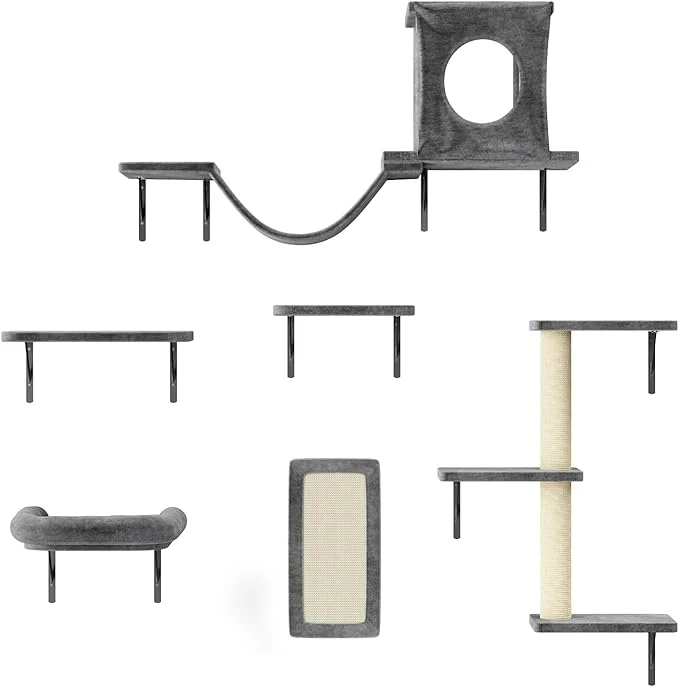 Elegant NUNU LAB Cat Wall Shelves Indoor Cat Furniture Pure