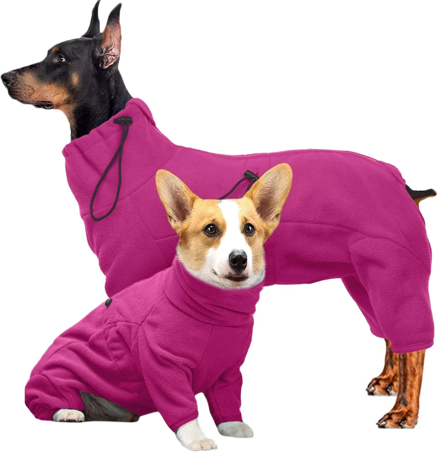 Stylish ROZKITCH Medium Dog Clothes Pet Windproof Warm Cold Weather Jacket Vest Cozy Jumpsuit Apparel Outfit Clothes for Small Medium Large Dog Walking Hiking Sleep Pink M Luxury