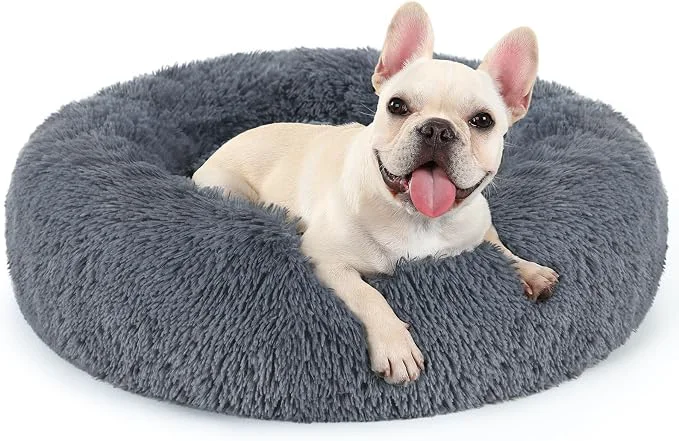 Versatile rabbitgoo Dog Bed for Small 24 inches Machine Washable Fluffy Donut Pet Bed Genuine