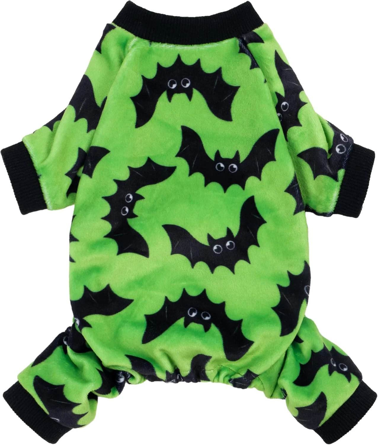 Soft Fitwarm Halloween Bat Dog Pajamas Funny Costumes for Small Dogs Boy Girl Pet Outfit Lime Green Black XL Reliable