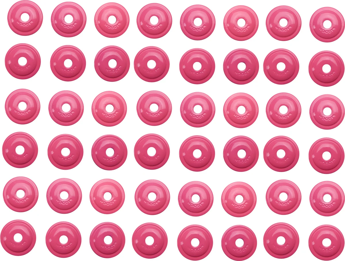 Fine WOODY'S Support Plates - Pink - 48 Pack AWA- 3820 Casual