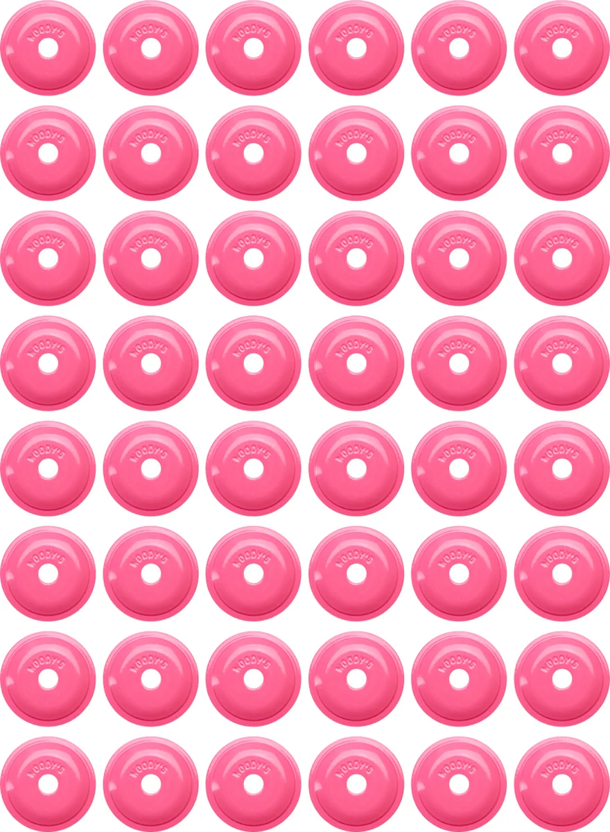 Original Design WOODY'S Support Plates - Pink - Round - 48 Pack ARG-3820-48 Professional