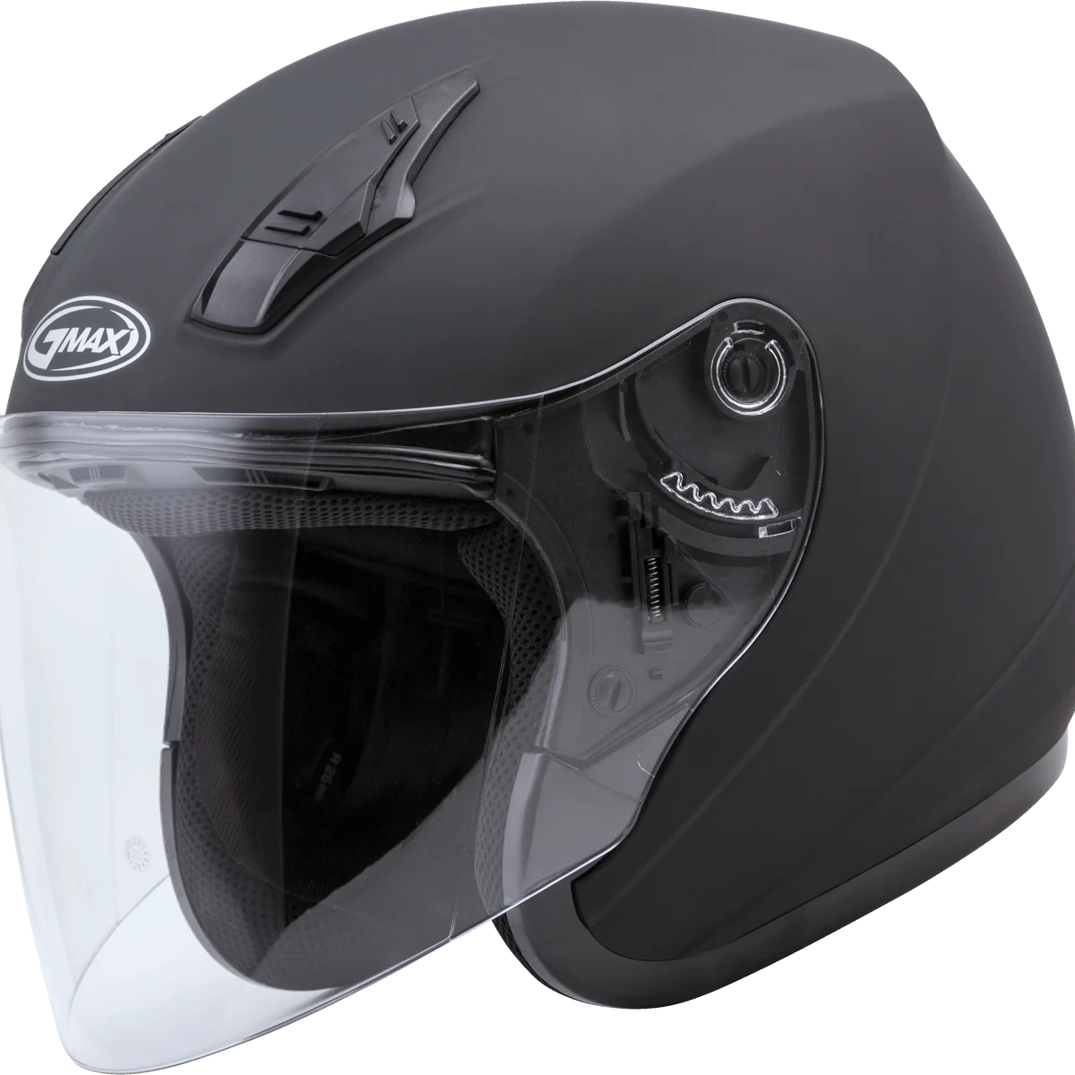 Natural GMAX OF-17 Open Face Helmet Matte Black Small Premium