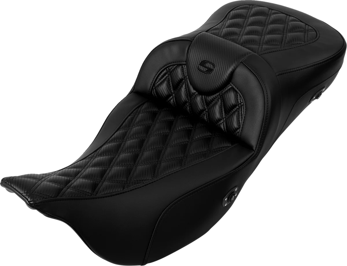 World-Class SADDLEMEN Roadsofa Extended Reach Seat - Carbon Fiber - FL '08-'23 - Part 808-07B-207A0 Genuine