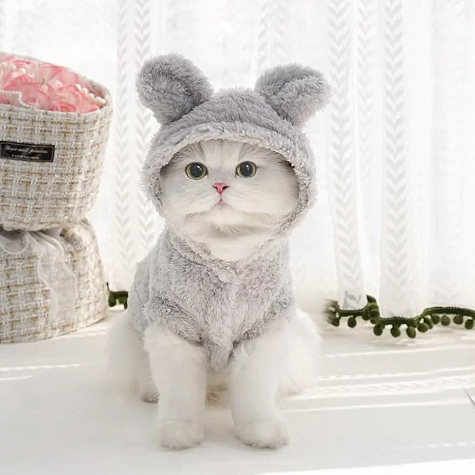 User-Friendly Selena Cat Bunny Ears Costume Cute Dog Kitten Hoodies Sweater Rabbit Ears Puppy Elite