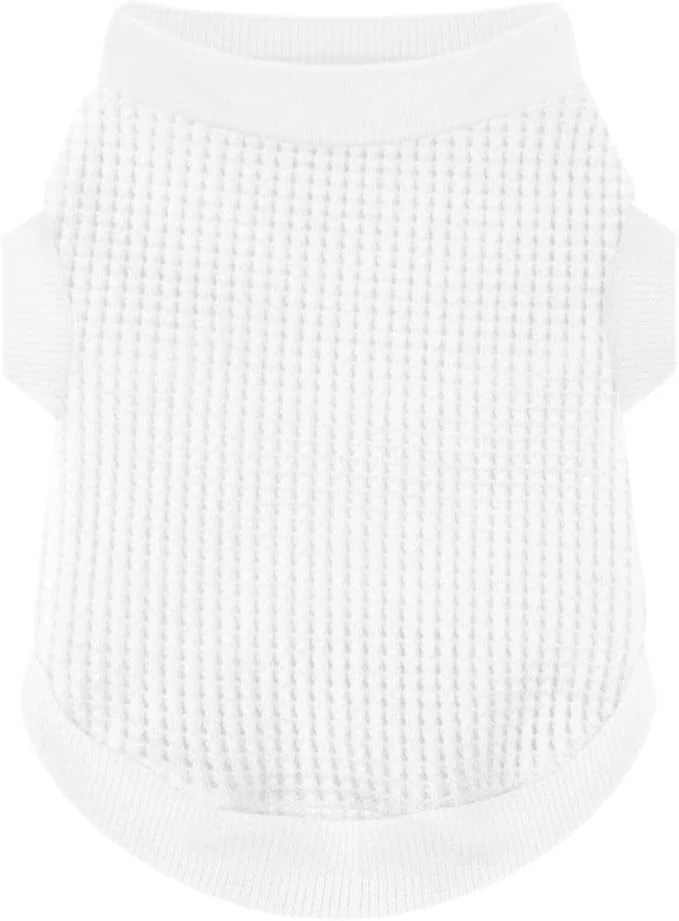 Artisan Cozy and Functional Dog Shirts for Small Puppies Stretchable White Attire Luxury