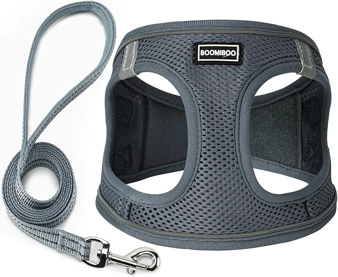 Efficient Dog Harness with Leash Set No Pull Adjustable Reflective Step-in Puppy Pet First-Class