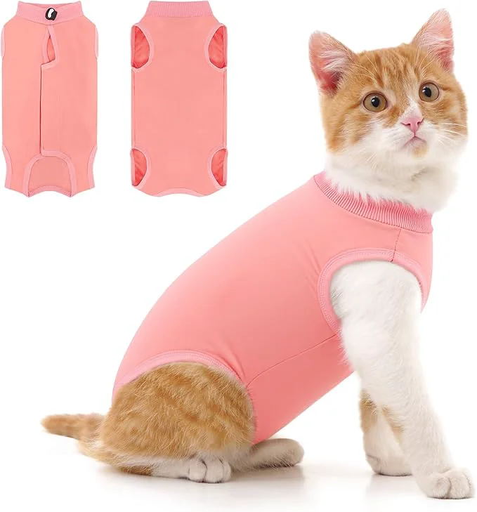 Elite Coppthinktu Cat Recovery Suit for Abdominal Wounds or Skin Diseases Cat Onesie High-Grade