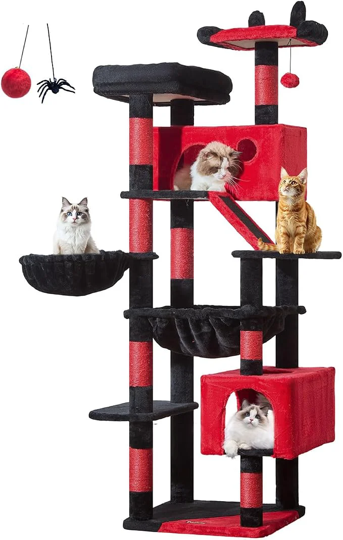 Responsible Taoqimiao Gothic Cat Tree 71-Inch Cat Tower Advanced