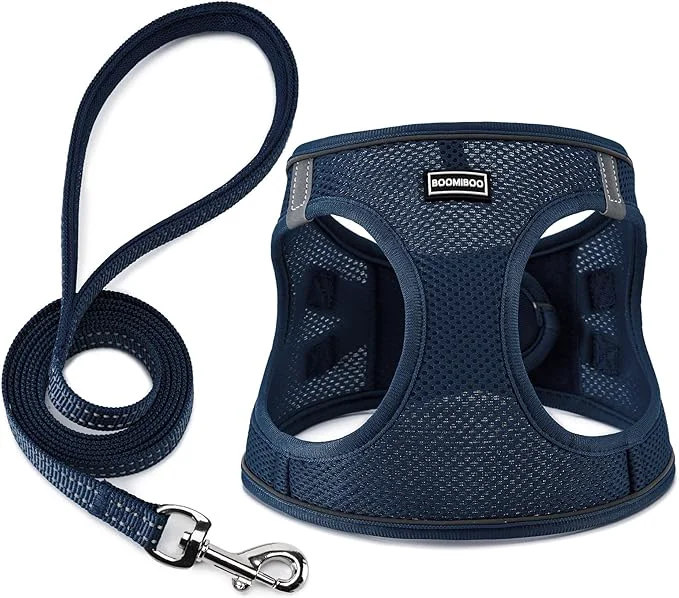 Artisan Dog Harness with Leash Set No Pull Adjustable Reflective Step-in Puppy Pet Flexible