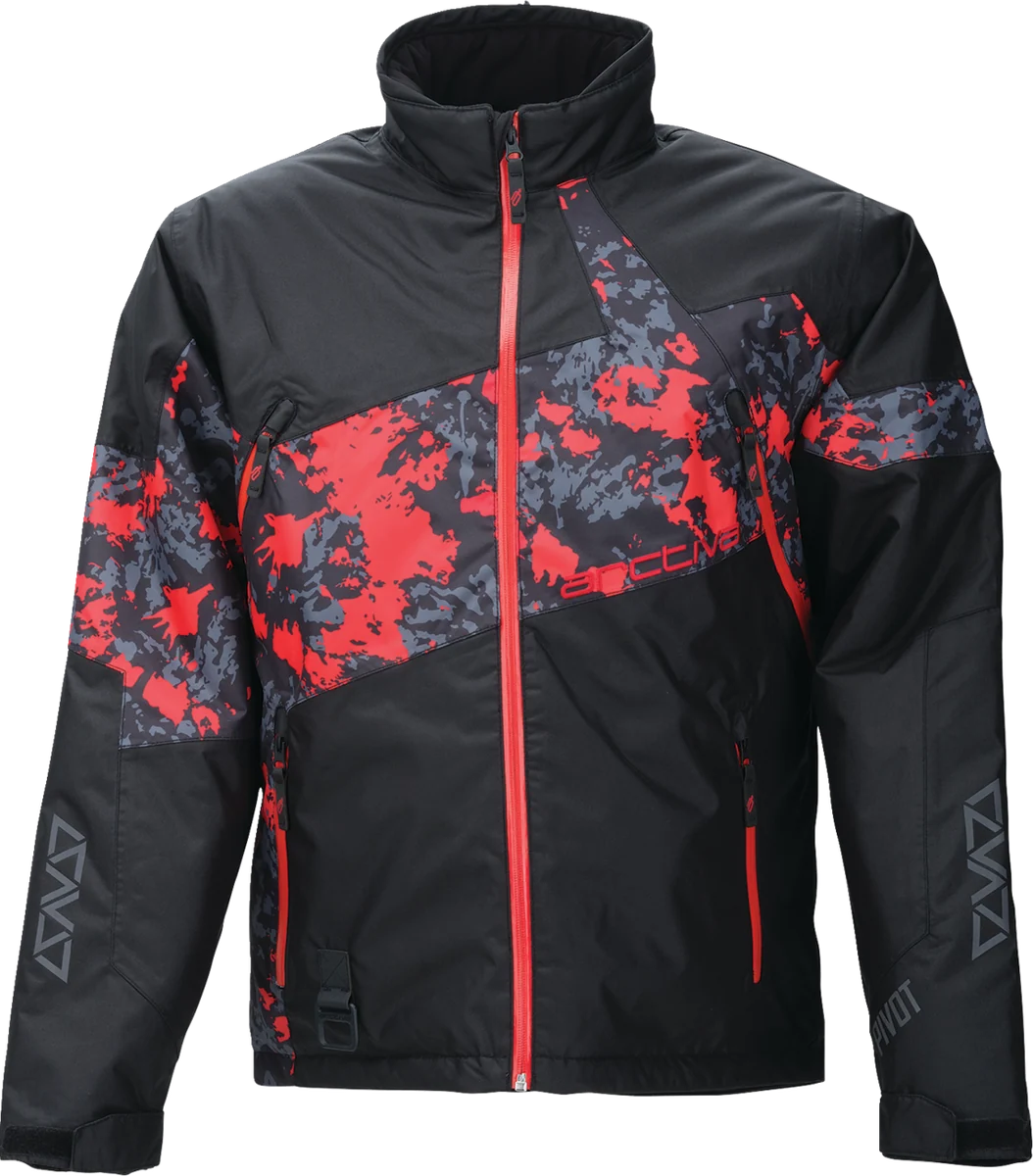 Soft ARCTIVA Pivot 7 Jacket - Camo Black Red - Large - Part 3120-2134 Authentic