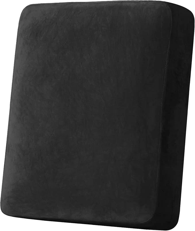 Premium Material H.VERSAILTEX Velvet Stretch Couch Cushion Cover Plush Cushion Slipcover for Chair Cushion Furniture Protector Seat Cushion Sofa Cover 1 Piece Armchair Cushion Covers Black About ThisOverview Dependable