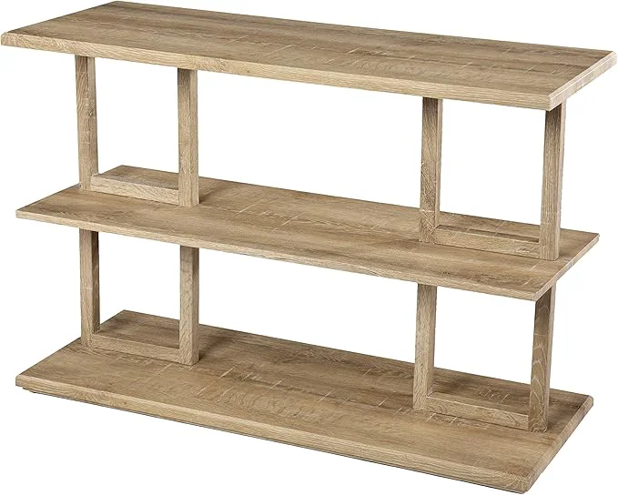 Organic SEI Furniture Markworth Geometric 42 Wood ConsoleTable NaturalAbout ThisOverview Clean
