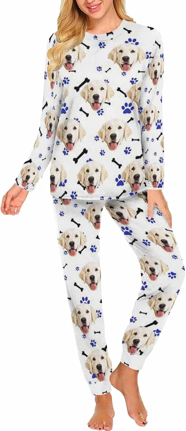Effective MyPupSocks Custom Face Pajamas Sets for Women Personalized Photo Sleepwear XS-XXL Proven