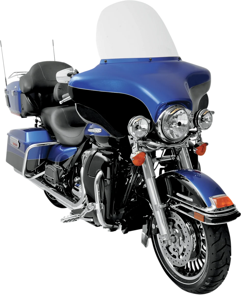 Advanced MEMPHIS SHADES Windshield - 15 - Clear - '96-'13 FLHT MEP8130 Unique
