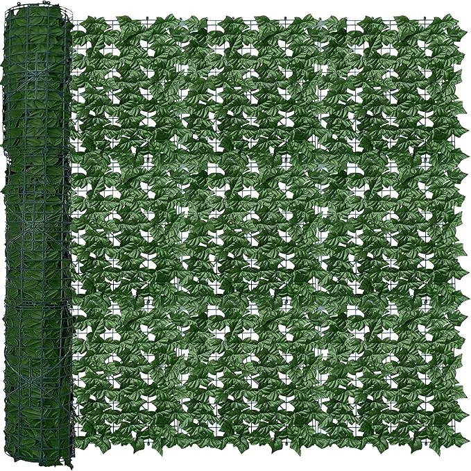 Consistent Artificial Fence Privacy Screen 5FT x 20FT UV-Anti Faux Greenery Backdrop Ivy Chain Link Shades Panels for Patio Balcony Garden Deck Backyard Indoor Outdoor Green Wall DecorAbout ThisOverview First-Class