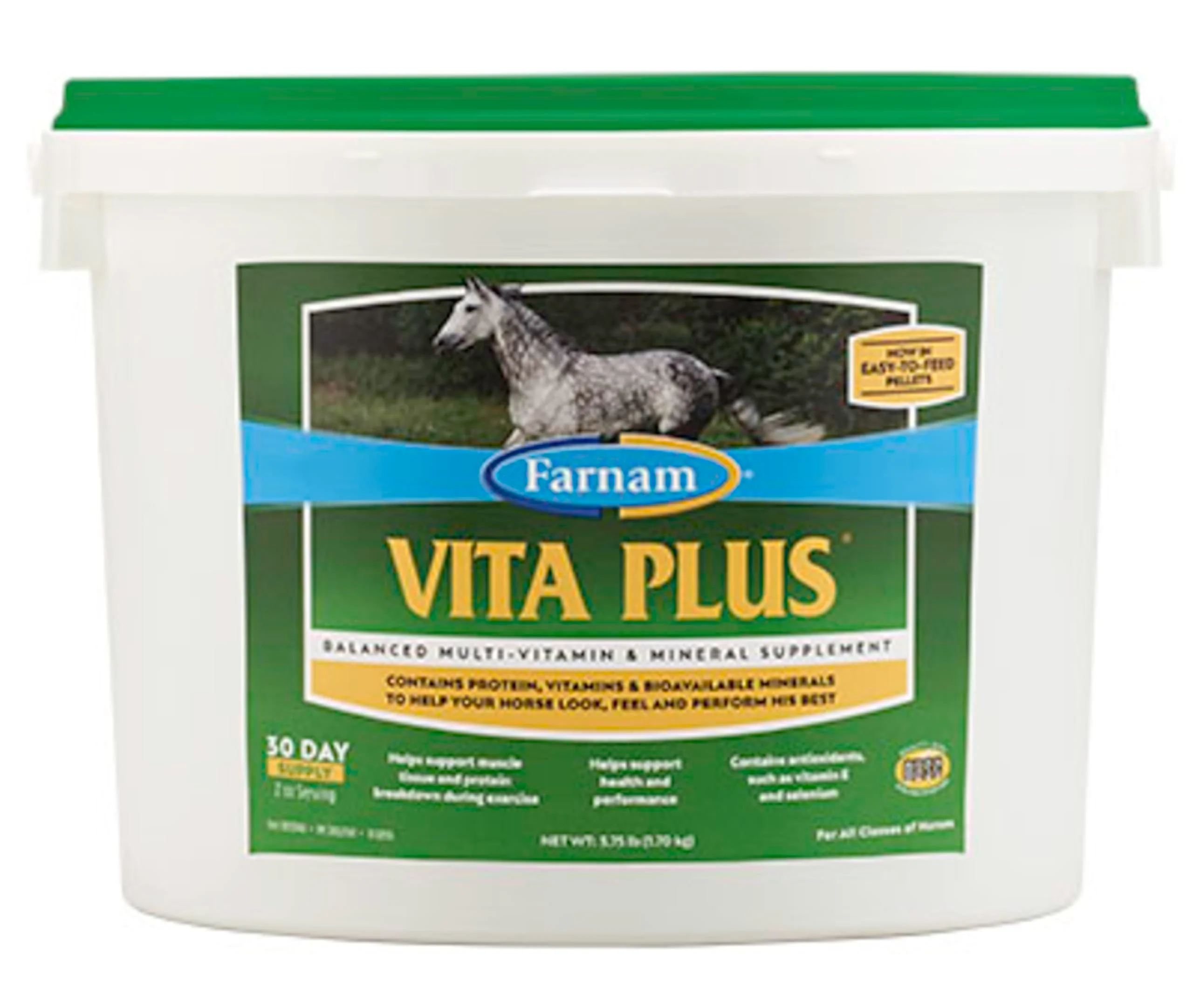Genuine Farnam Vita Plus Balanced Multi-Vitamin Mineral Horse Supplement – 3.75 lb Natural