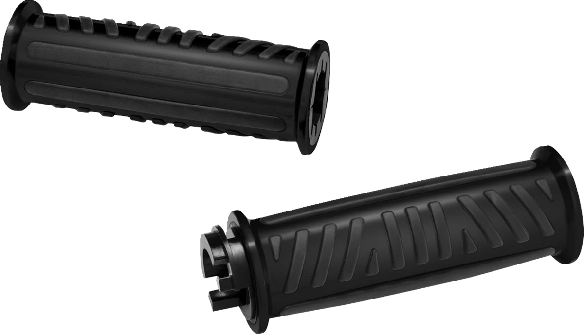 Fine Crafted SHOW CHROME Grips - Combat - Ryker - Black 17-455BK Organic