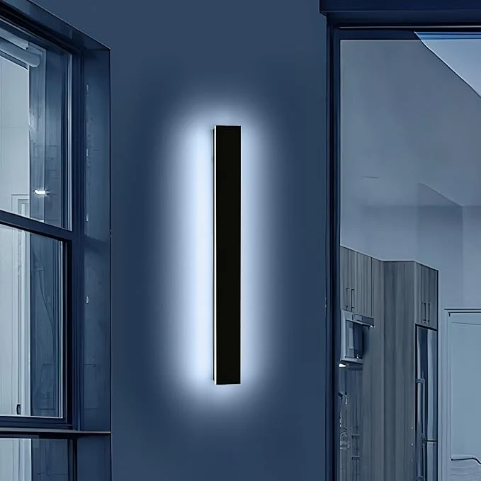 Fine Crafted Mikeru 39.3 Outdoor Wall Sconce 6000K Cool White - IP65 Waterproof Black Exterior Light Hardwired Wall Mounted Fixture for Porch Patio Entryway Non-Dimmable Weatherproof DesignAbout ThisOverview Green