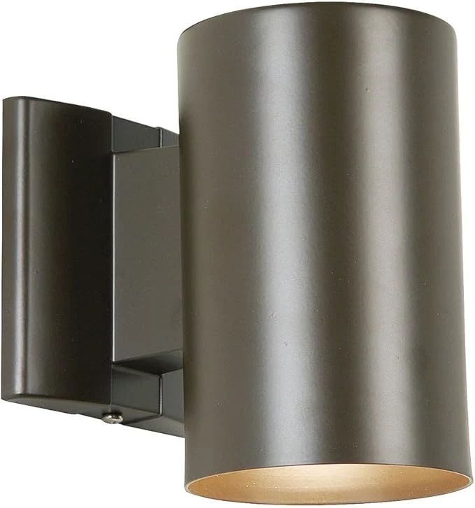 Optimized Kichler Cylinder Wall Mount Lighting Fixture in Brown 7 Bottom Opening Outdoor Light Fixture 9234AZAbout ThisOverview Clean