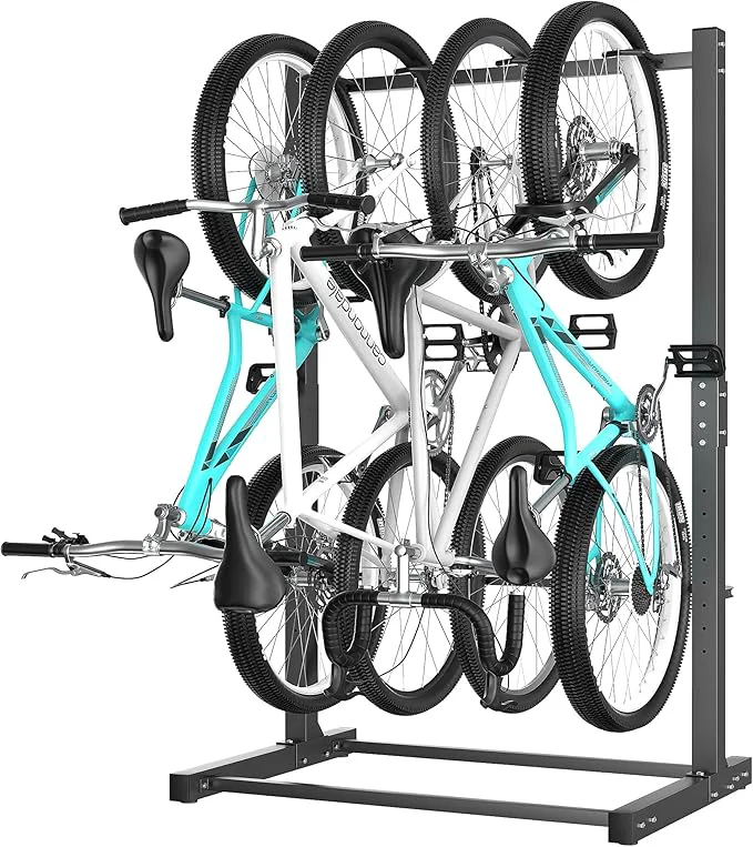 Traditional Ultrawall standing Bike Rack Vertical Bike Storage Stand for Garage Indoor Bicycle Organizer Holds Up to 4 BikesAbout ThisOverview Original