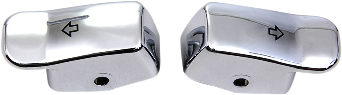 Powerful DRAG SPECIALTIES Turn Signal Switch Extension Caps - Chrome 77447C Trendy