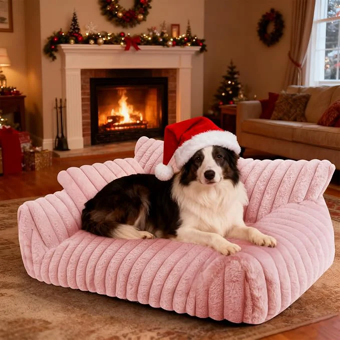 Authentic Cute Dog Cat Couch for Medium Large Dogs Fluffy Pet Sofa Dog Couch Bed Proven