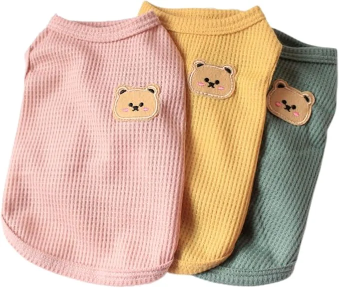 Minimalist Cotton Dog Shirt Summer Lightweight Pet T-Shirts Soft Breathable Stretchy Cats Certified