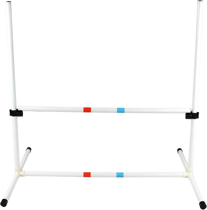 Powerful Midlee Dog Agility Bar Jump- Indoor Outdoor Hurdles Adjustable Pet Course Fine Crafted