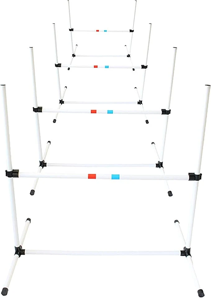Dependable Midlee Dog Agility Bar Jumps- Set of 4 Jumps Green