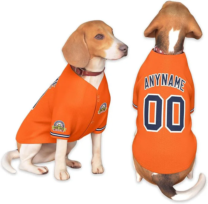 Lightweight Custom Dog Baseball Jersey Relaxed