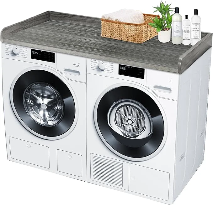 Comfortable Royxen Laundry Countertop Solid Wood Countertop for All Front-Loaded Washing Machine and Dryer Extra Room for Laundry Room EucalyptusAbout ThisOverview Secure
