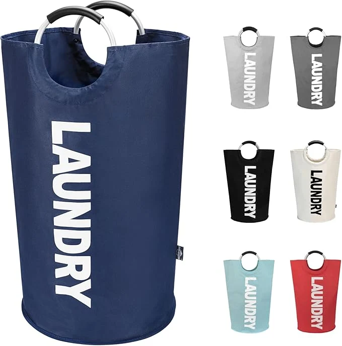 Minimalist DOKEHOM 125L X-Large Collapsible Washing Laundry Basket Bag 7 Colors for Bedroom Fabric Dark Blue XL About ThisOverview High-End