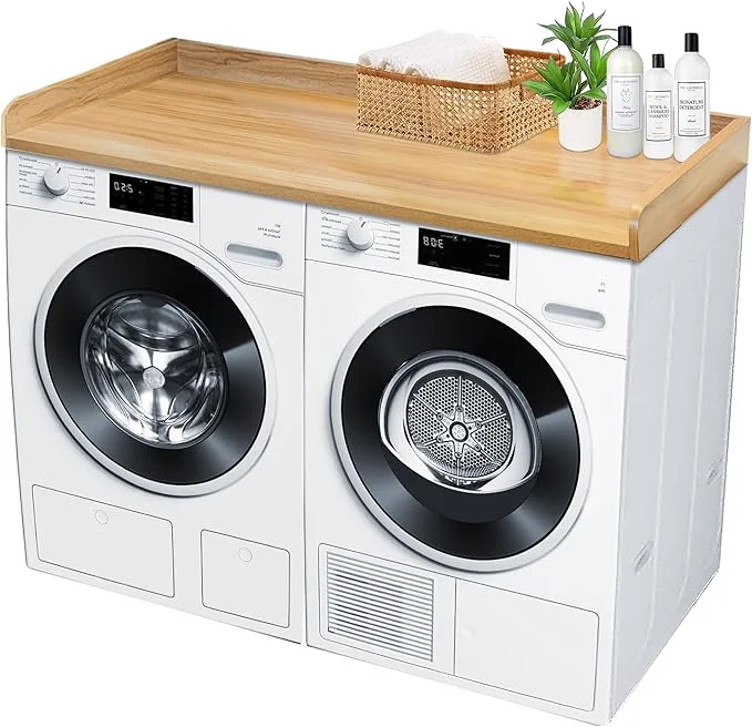 Verified Royxen Laundry Countertop Solid Wood Countertop for All Front-Loaded Washing Machine and Dryer Extra Room for Laundry Room OakAbout ThisOverview Traditional
