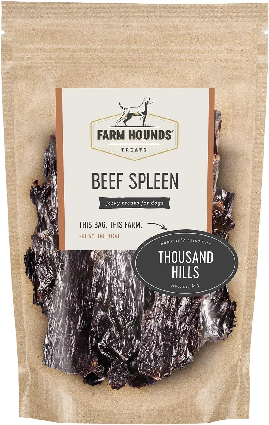 World-Class Farm Hounds - Beef Spleen - Premium Natural Beef Spleen Refined