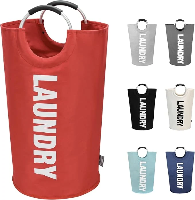 Stylish DOKEHOM 90L Large Laundry Basket Collapsible Laundry Bag standing Tall Clothes Hamper Foldable Washing Bin Red About ThisOverview Certified