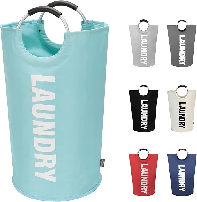 Refined DOKEHOM 90L Large Laundry Basket Collapsible Laundry Bag standing Tall Clothes Hamper Foldable Washing Bin Light Blue About ThisOverview Innovative