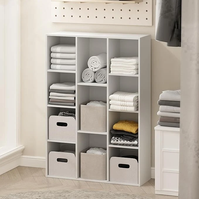 Flexible Furinno Reed Closet Organizers and Storage 11-Cube Closet Organizer Open Shelf Closet Storage for Wardrobe Bedroom Living Room WhiteAbout ThisOverview Outstanding