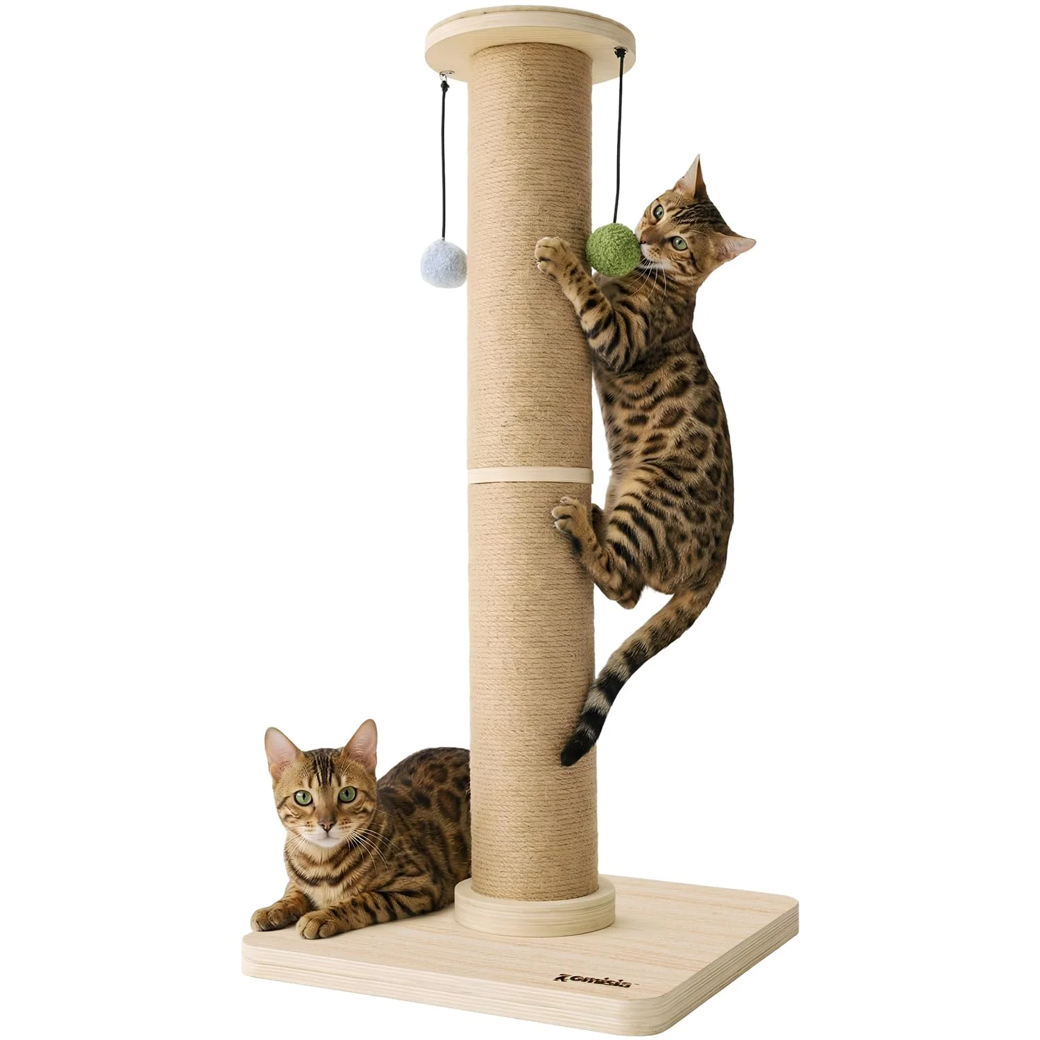 Optimized ZOMISIA 35'' Tall Cat Scratching Post for Indoor Cats. Chosen for quality fits naturally into modern pet homes. Pure